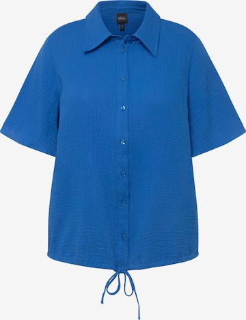 Ulla Popken Blouse in Blauw: voorkant