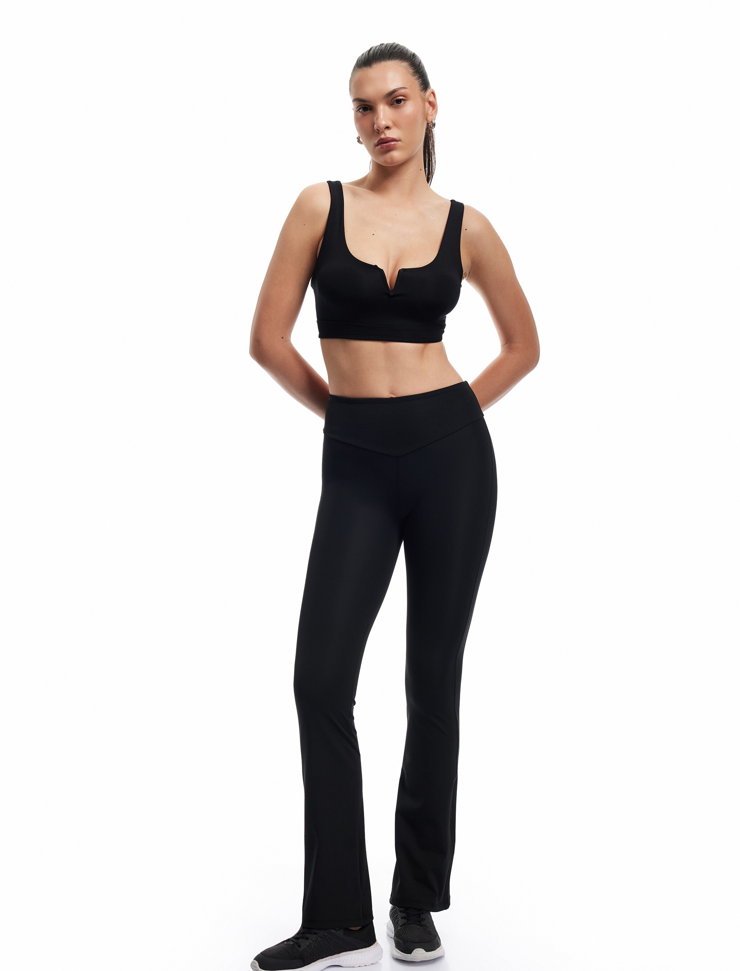 Koton Flared Leggings in Zwart