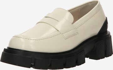 Love Moschino Classic Flats in White: front