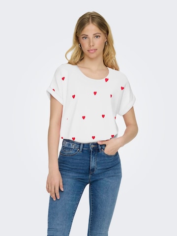 ONLY Shirt 'ONLMoster' in White: front