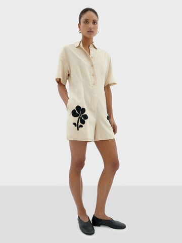 Thinking MU Jumpsuit ' ROBERTA ' in Beige