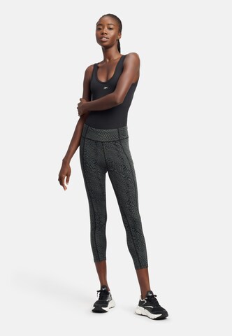 Reebok Skinny Sporthose in Schwarz