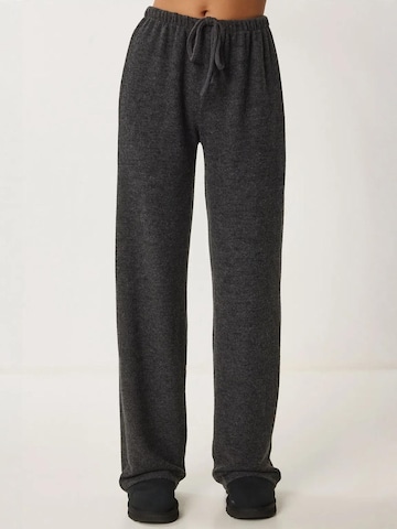 Happiness İstanbul - Perna larga Calças em cinzento: frente