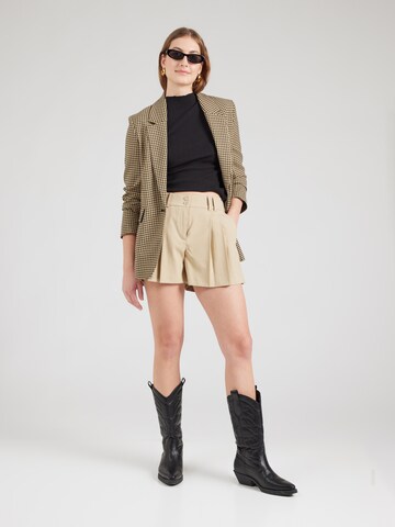 VERO MODA Regular Pleat-front trousers 'VMGOODY' in Beige