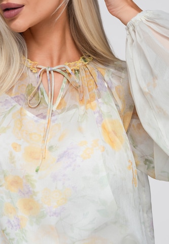 Ombre Blouse ' OW-SH-E0063' in Geel
