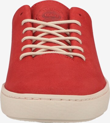 Chaussure de sport à lacets Kickers en rouge