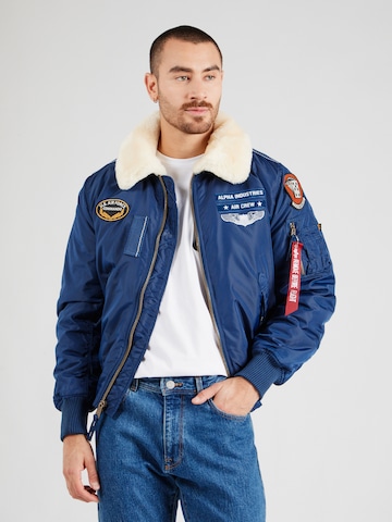 ALPHA INDUSTRIES Vinterjacka 'Injector III' i blå: framsida