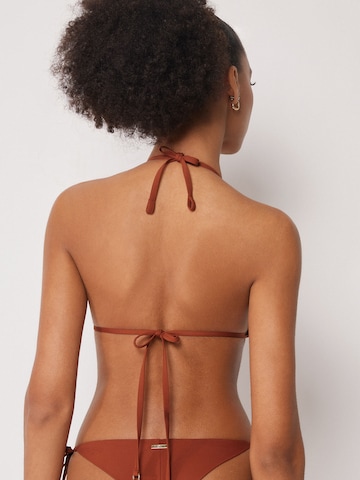 CALZEDONIA Triangle Bikini Top 'Premium Fit' in Brown