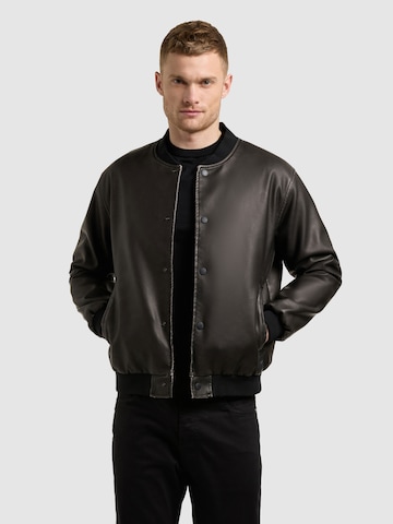 khujo Tussenjas 'Cale' in Zwart: voorkant