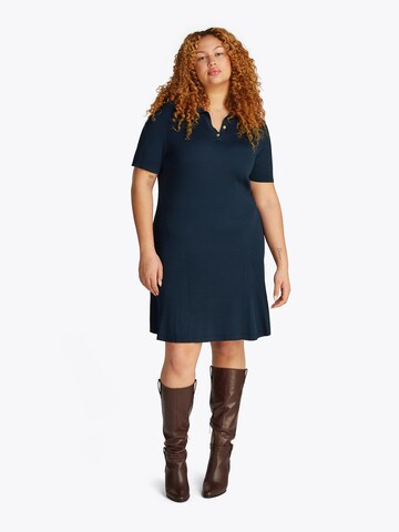 Tommy Hilfiger Curve Knit dress in Blue: front