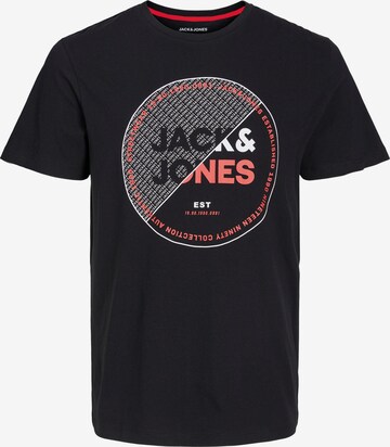 T-Shirt 'RALF' JACK & JONES en noir : devant