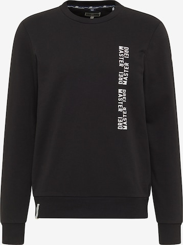 DreiMaster Maritim Sweatshirt in Black: front