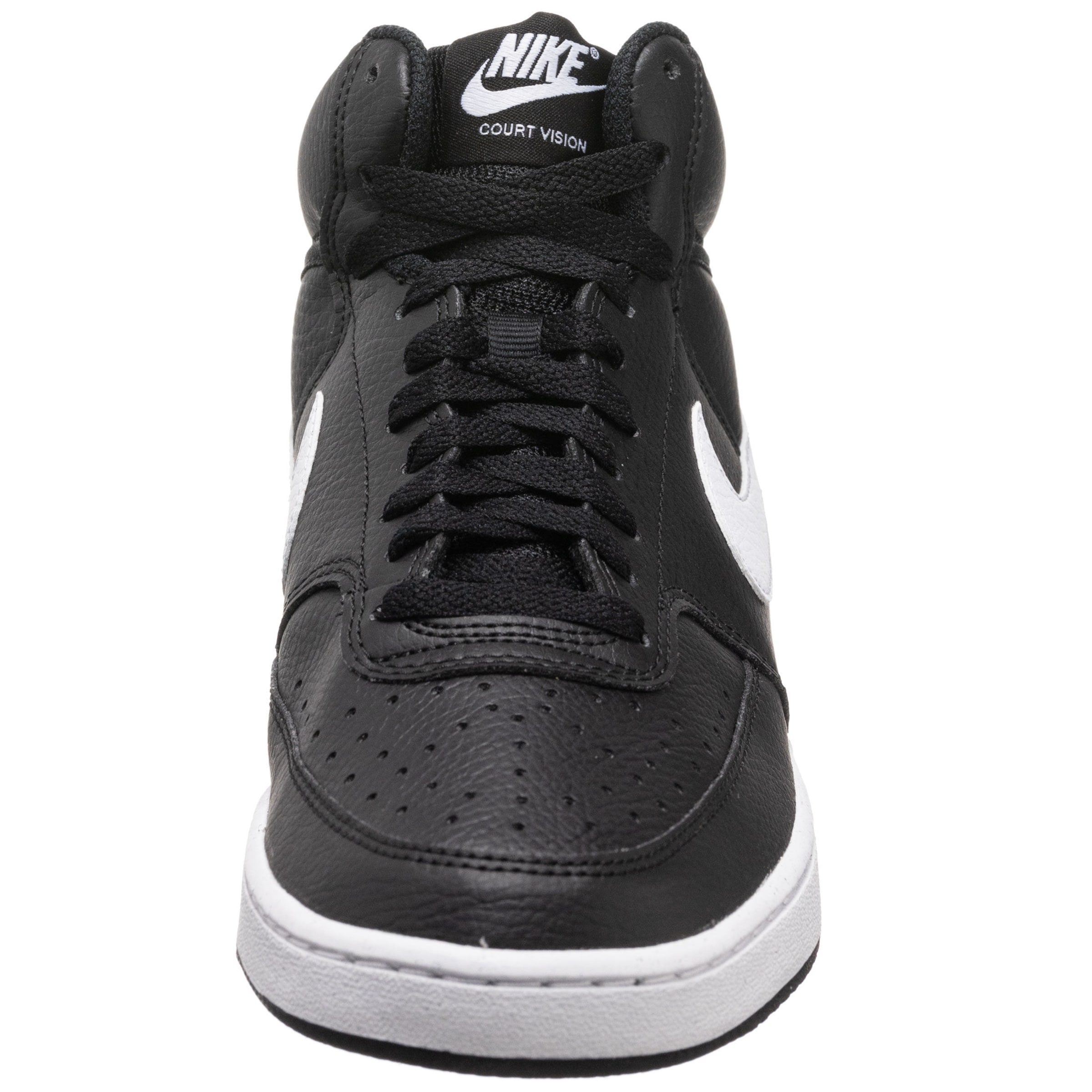 Nike Sportswear Σνίκερ ψηλό 'Court Vision Next Nature' σε μαύρο