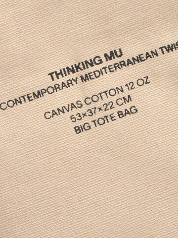 Thinking MU Nákupní taška ' MON BAG UNISEX ' – béžová