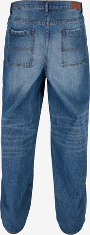 Urban Classics Wide Leg Jeans 'Distressed 90‘s' in Blau