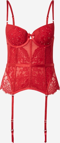 Hunkemöller Corsage 'Pauline' in Red: front