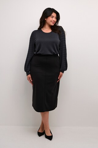 Jupe 'KC Jenna' KAFFE CURVE en noir