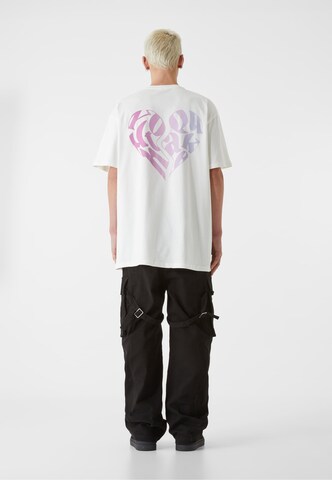 Lost Youth T-Shirt 'Heart' in Beige