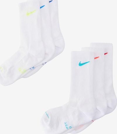 Nike Sportswear Носки 'ED ELVD' в размере 34-38 в Цвет воды / Оранжевый / Белый, Обзор товара