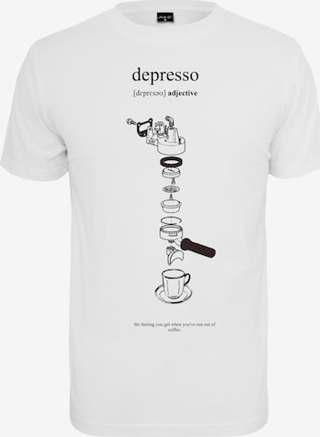MT Men Shirt 'Depresso' in White: front