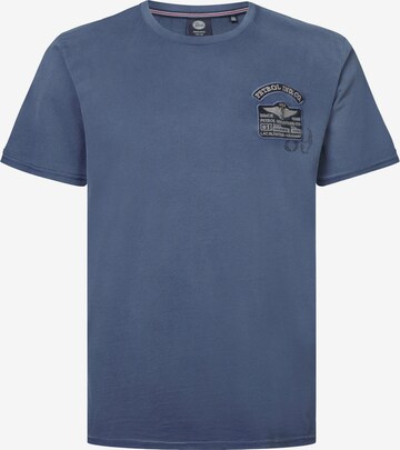 T-Shirt Petrol Industries en bleu : devant