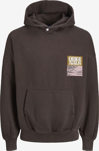 Sweat-shirt JACK & JONES en marron : devant