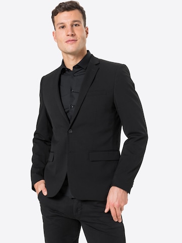 Regular Veste de costume 'Bernd' Casual Friday en noir : devant