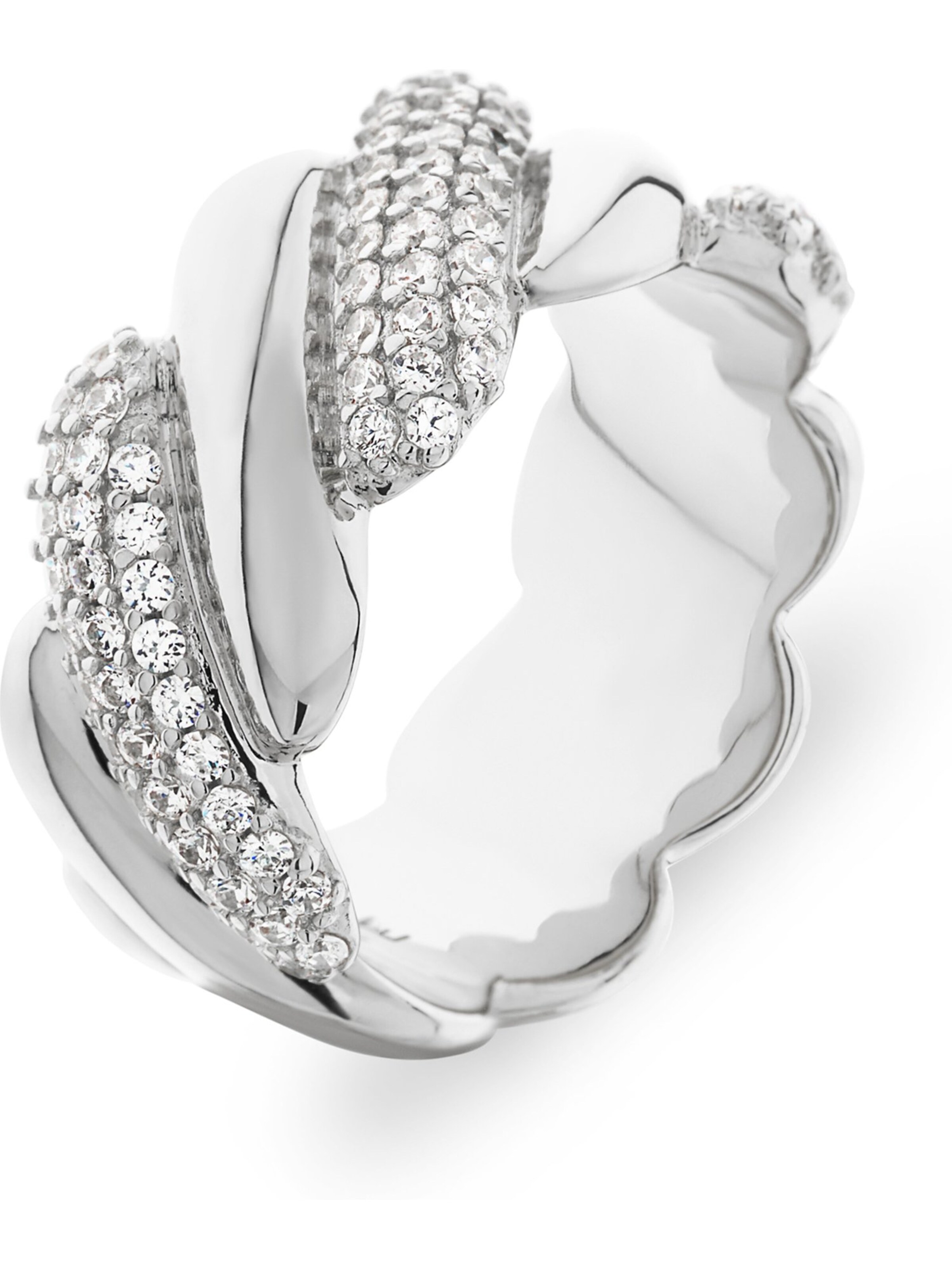 JETTE Ring in Silber: Vorderseite