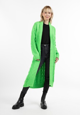 Cardigan 'Blonda' MYMO en vert : devant