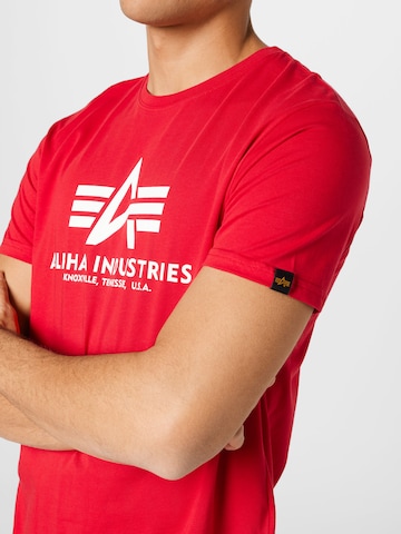 ALPHA INDUSTRIES Shirt in Red