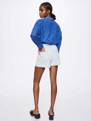 MANGO Regular Shorts in Blau