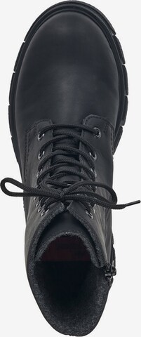 Rieker Lace-up bootie in Black