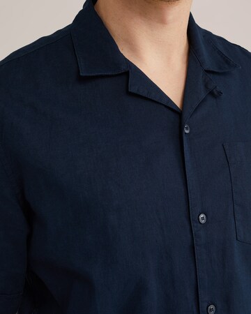 WE Fashion Regular fit Button Up Shirt in Blue