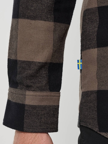 Regular fit Camicia per costume tradizionale 'Nordkap' di SWEDEMOUNT in marrone