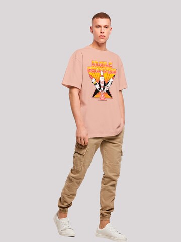 F4NT4STIC Shirt 'Arcade Triple Shot Atari Retro Gaming' in Oranje