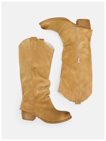 Felmini Wide Fit Cowboylaarzen 'Dresa' in Bruin
