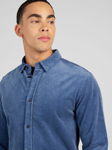 anerkjendt Regular fit Overhemd 'LEIF' in Blauw