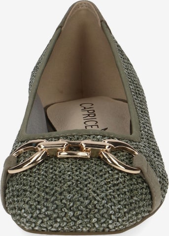 CAPRICE Ballet Flats in Green