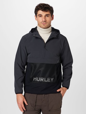 Hurley Trainingsjacken in Grau: predná strana