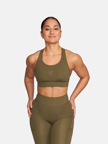 GOLD´S GYM APPAREL Bustier Sport bh 'Nadia' in Groen