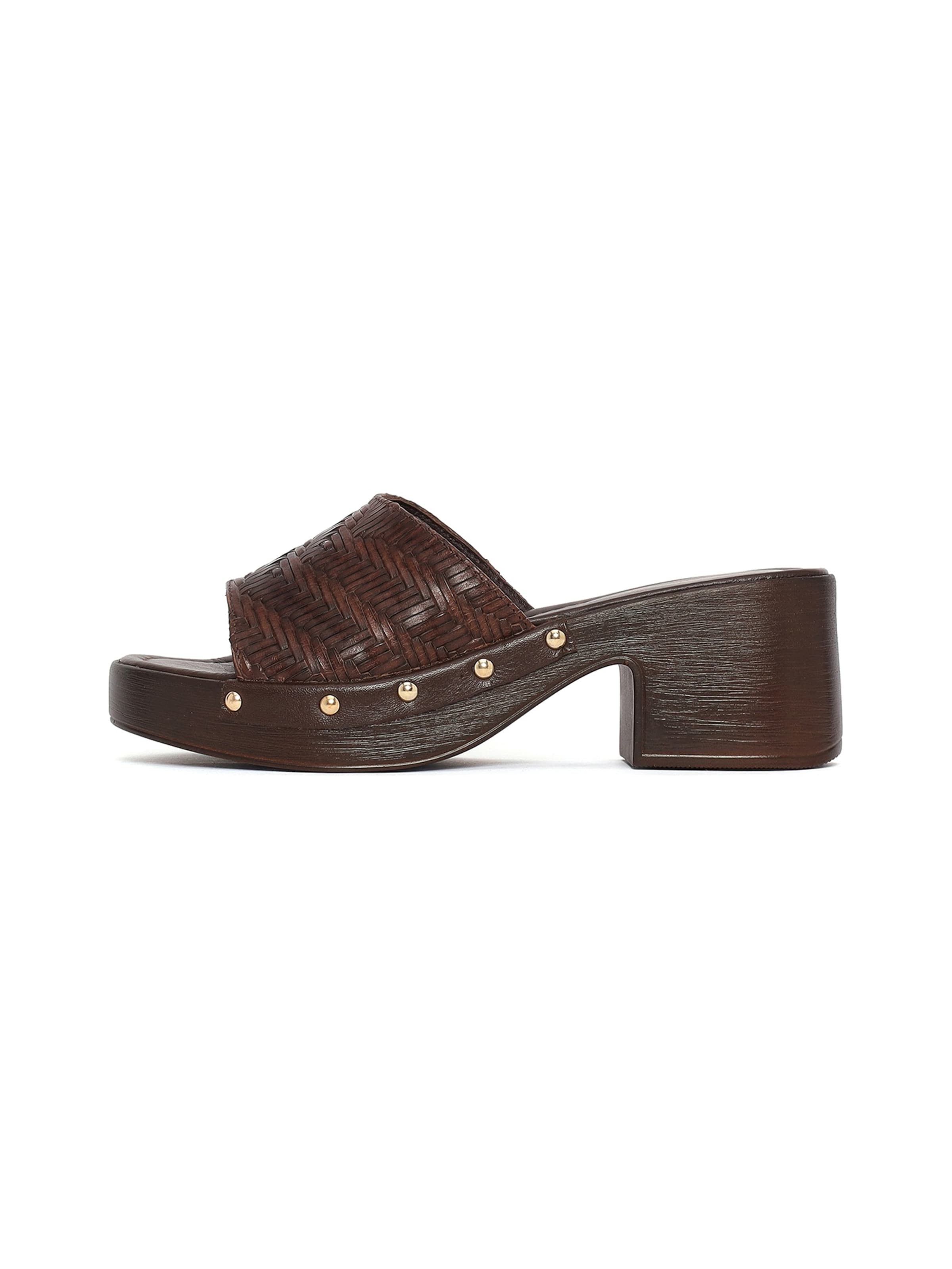 Derimod - Zapatos abiertos en marrón: frente