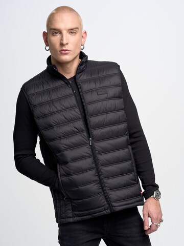 BIG STAR Bodywarmer ' JAXOON ' in Zwart