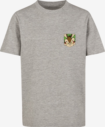 F4NT4STIC Shirt 'Looney Tunes' in Grijs: voorkant