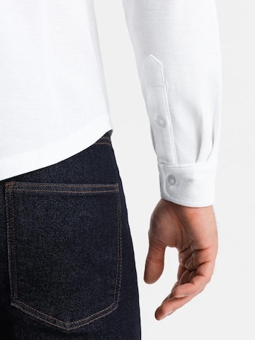 Coupe slim Chemise Ombre en blanc