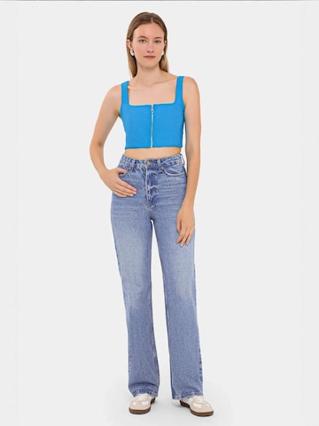 Hiccup - Top em azul