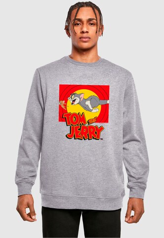 ABSOLUTE CULT Sweatshirt 'Tom and Jerry - Chase Scene' in Grey: front