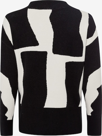 zero Pullover mit grafischem Print in Schwarz