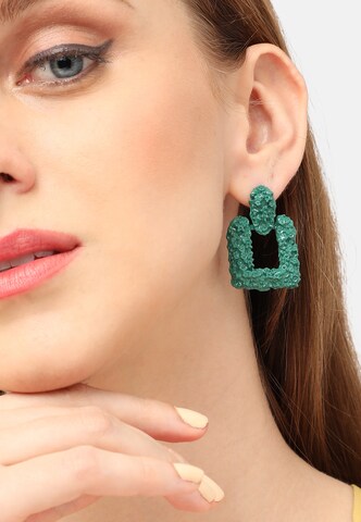 Boucles d'oreilles 'Epona' SOHI en vert