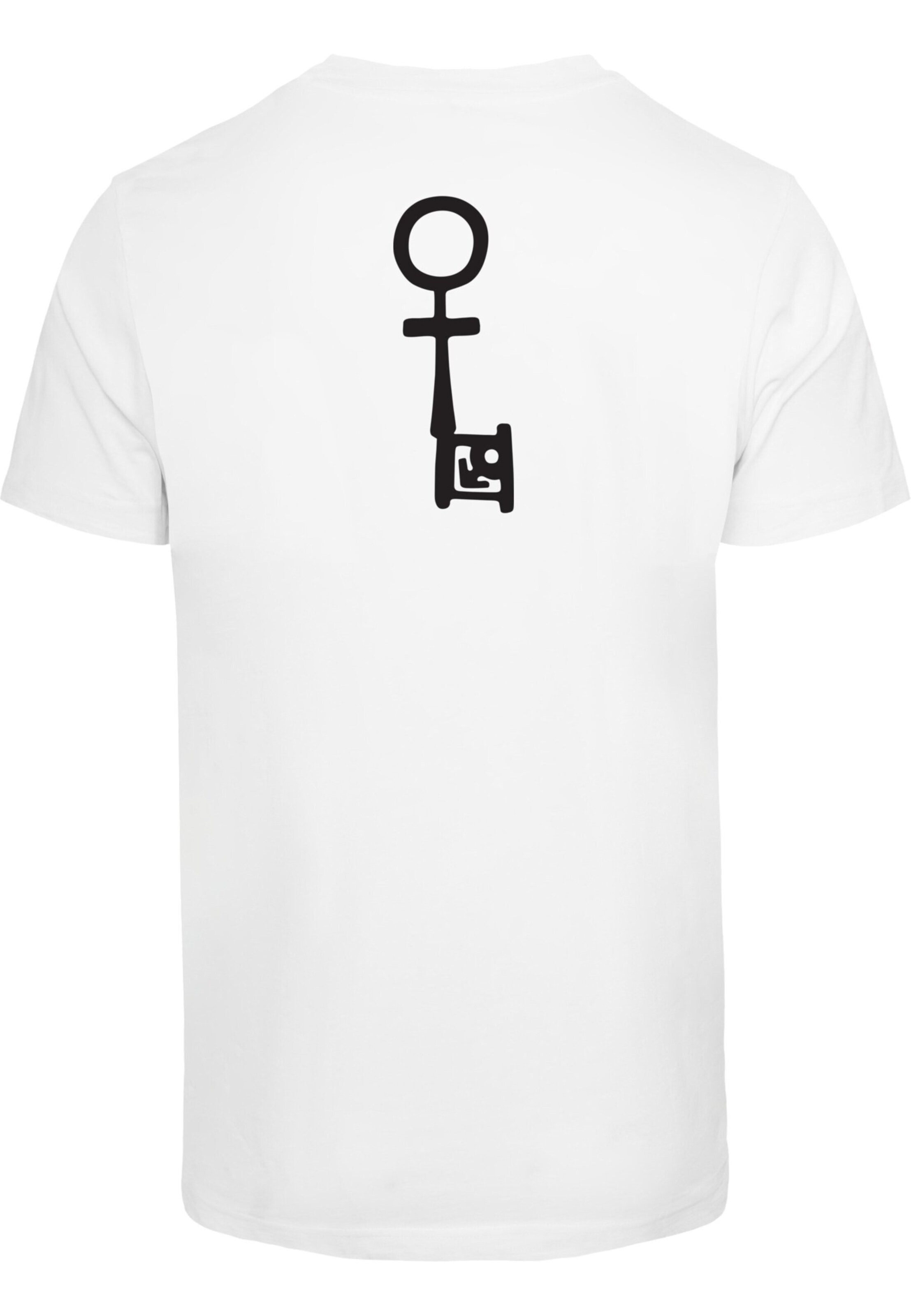 Merchcode T-Shirt 'Penthouse Key' in Weiß