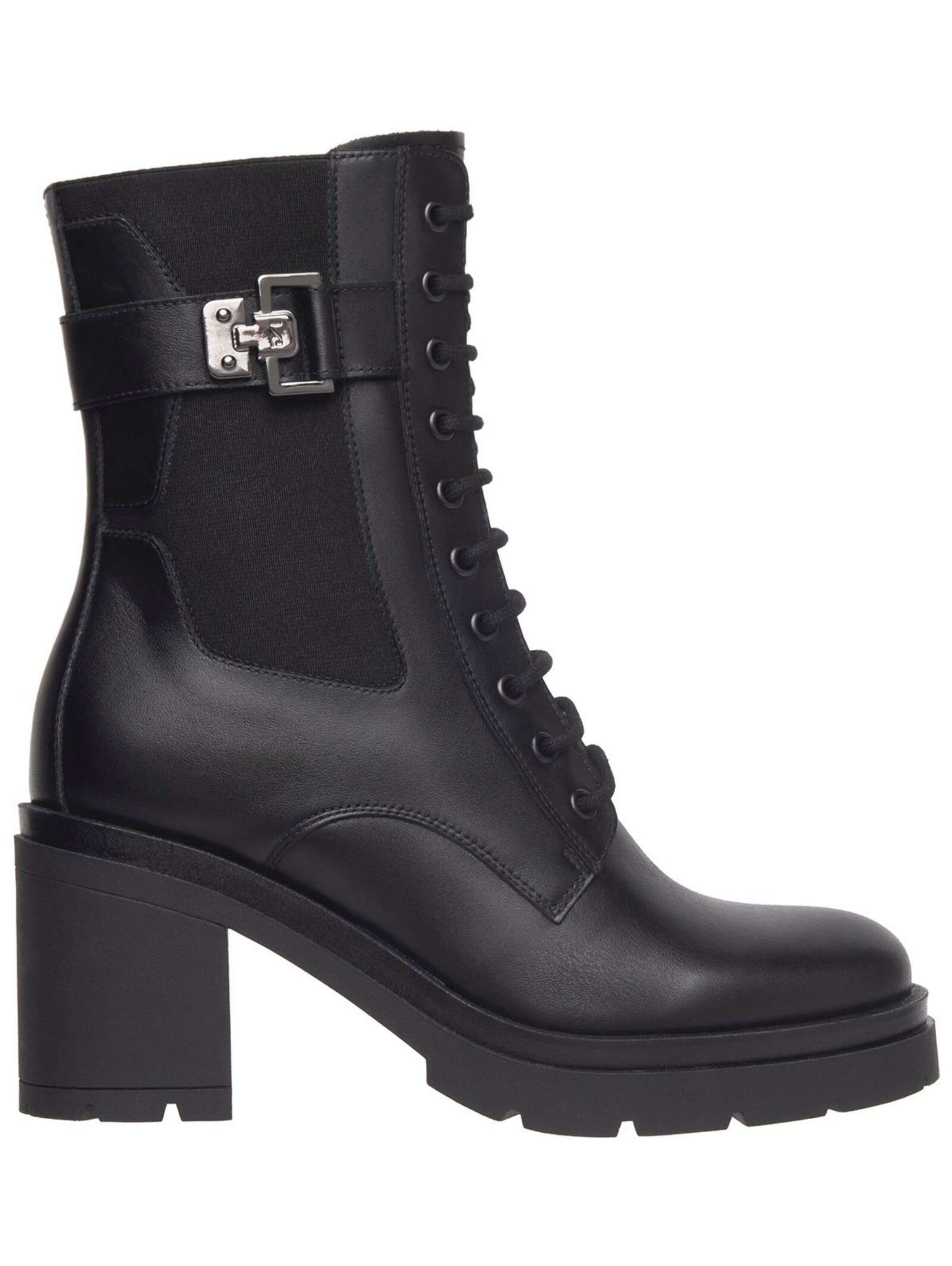 Nero Giardini Lace-Up Ankle Boots in Black